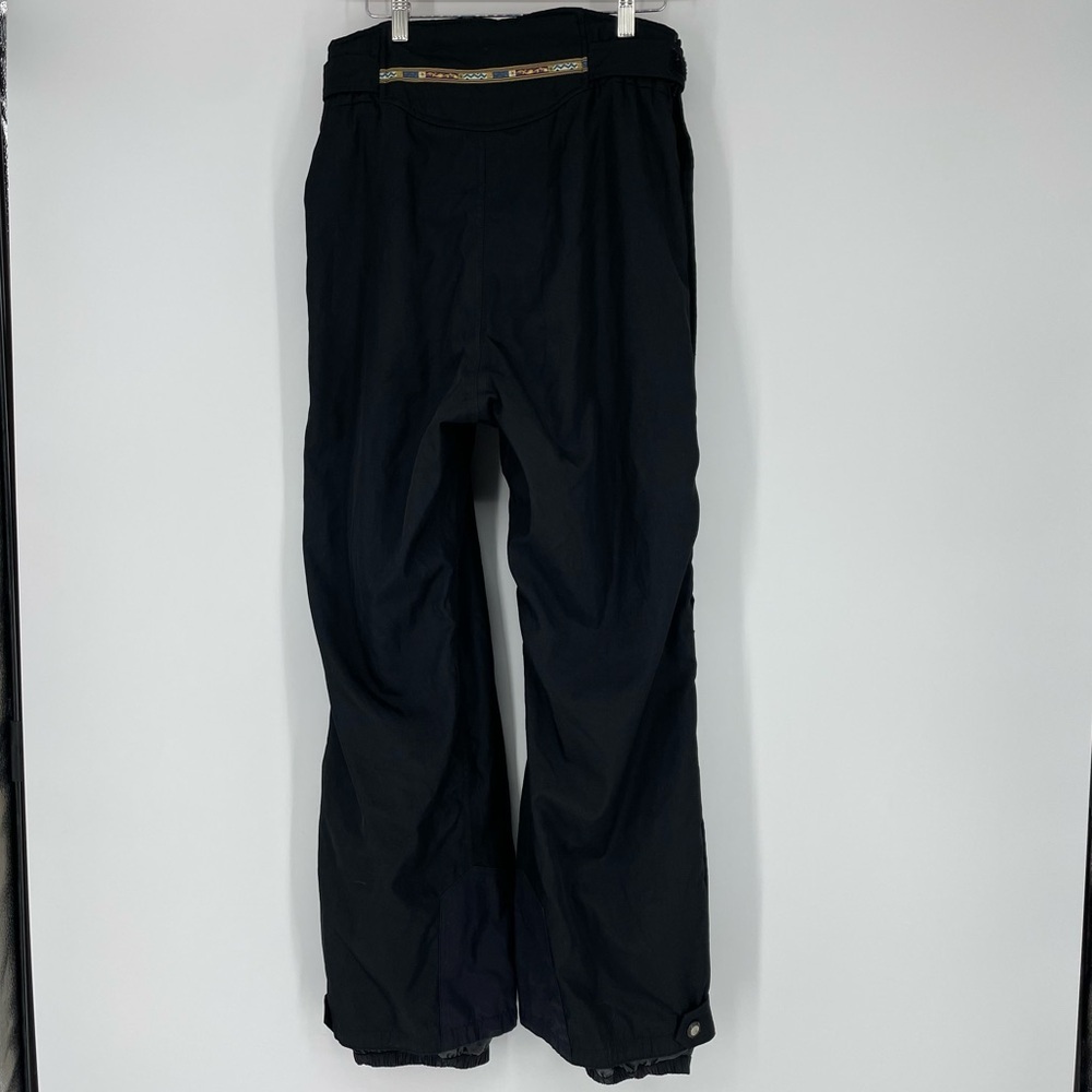 The North Face Adjustable waist black ski pants.